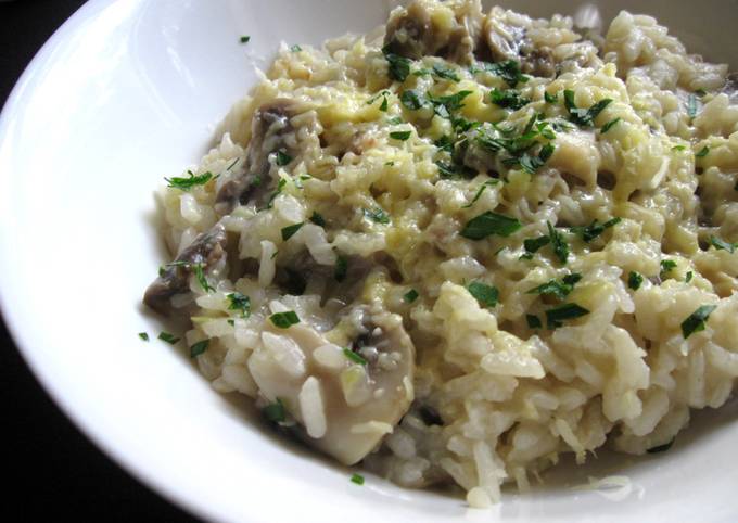 Mushroom Risotto – Rice Cooker Method