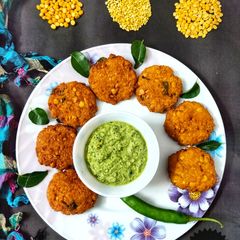 A picture of The South Indian Dal Vada.