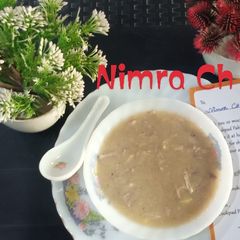 A picture of Potato and Chicken soup🥣.