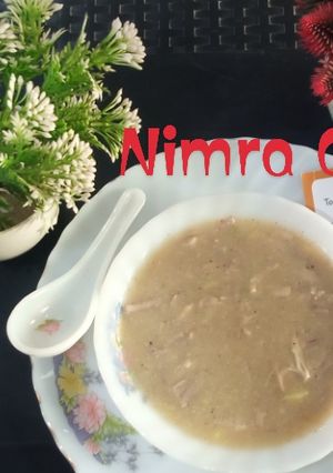 A picture of Potato and Chicken soup🥣.