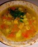 Суп овочевий з нутом🫘 та тушкованкою /Vegetable soup with chickpeas and stew