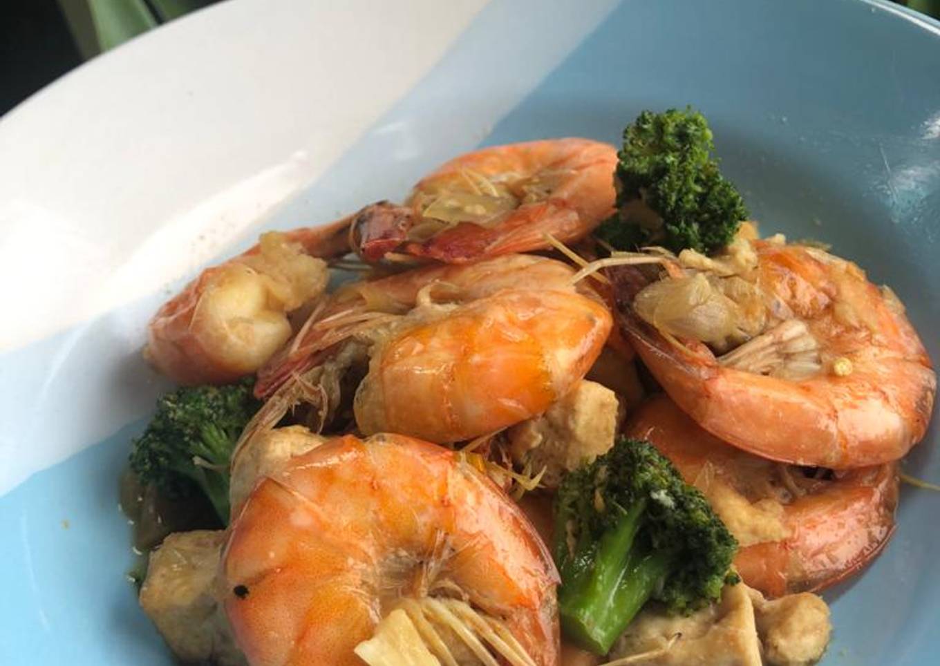 Tumis udang brokoli