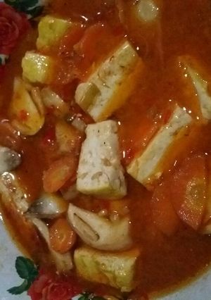 Foto resep Sup Jamur merang tahu kuning