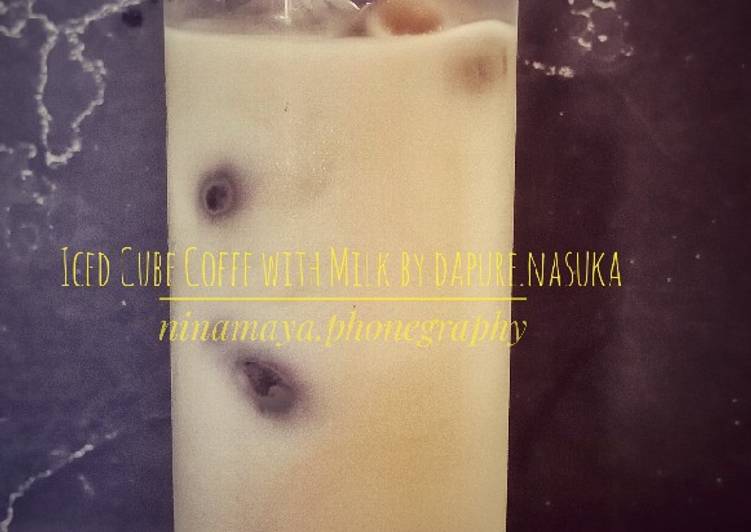 Cara Gampang Menyiapkan #09 : Iced Cube Coffe with Milk by dapure.nasuka, Bikin Ngiler
