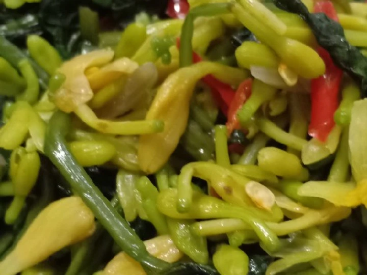 Cara Mudah Menyiapkan Resep Tumis kangkung bunga pepaya yang Lezat Sekali Anti Ribet, Lezat Sekali