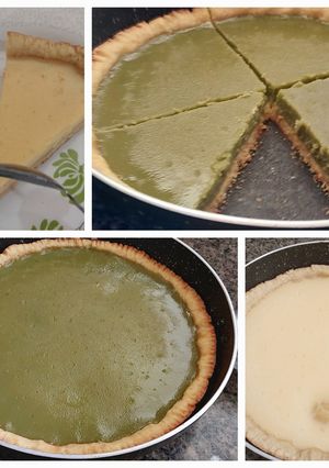 Foto resep Pie susu teflon original dan pie matcha