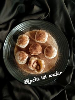 Foto resep Mochi isi wafer coklat kelapa (tanpa tepung ketan)// (25_GAS2025)
