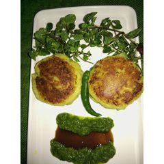 A picture of Matar tikki.