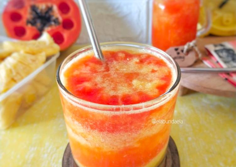 Resep Jus PaNas (pepaya nanas) Anti Gagal