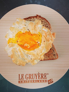A picture of Cloud Eggs cheesy.