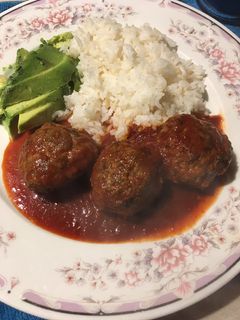 Una foto de Albóndigas en salsa chipotle