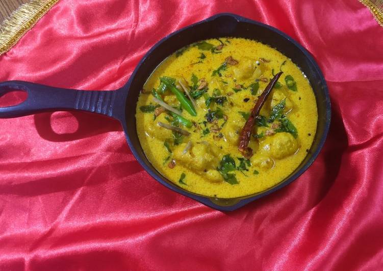 Recipe of Super Quick Homemade Kadhi with pakode