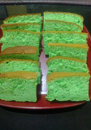 Foto resep Bolu pandan mirip chiffon cake..yummy