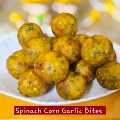A picture of Spinach Corn Garlic Bites.