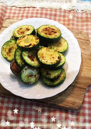 香煎櫛瓜 的食譜成品照片