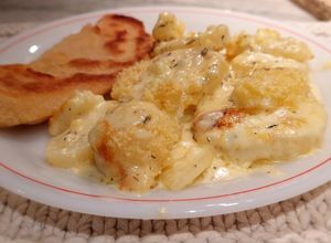 Una foto de Papas a la crema (guarnición)