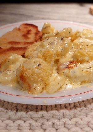 Una foto de Papas a la crema (guarnición)