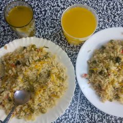 Flavoured rice with minji A picture of Flavoured rice with minji.