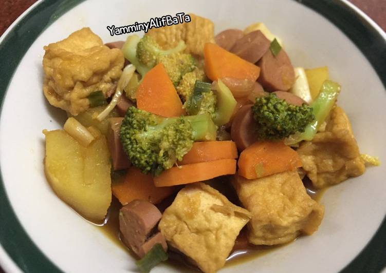 Resep Semur tahu+sayuran yang Menggugah Selera