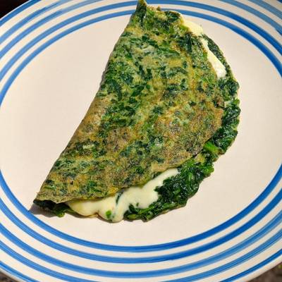 Omelette de espinaca ? Receta de Daiana Guibaudo- Cookpad