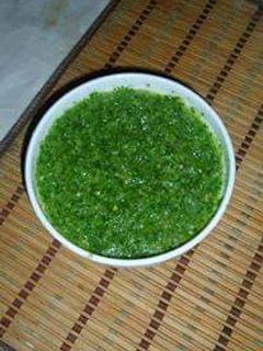 A picture of Spicy Green chutney.