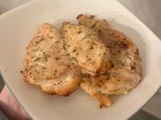 A picture of baked chicken breast
