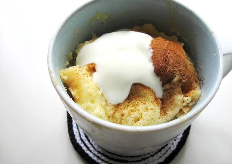 Instant Bread & Butter Pudding in Mug