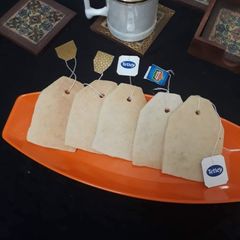 A picture of Tea bag biscuits.