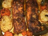 مشوي سمك سلمون 😋