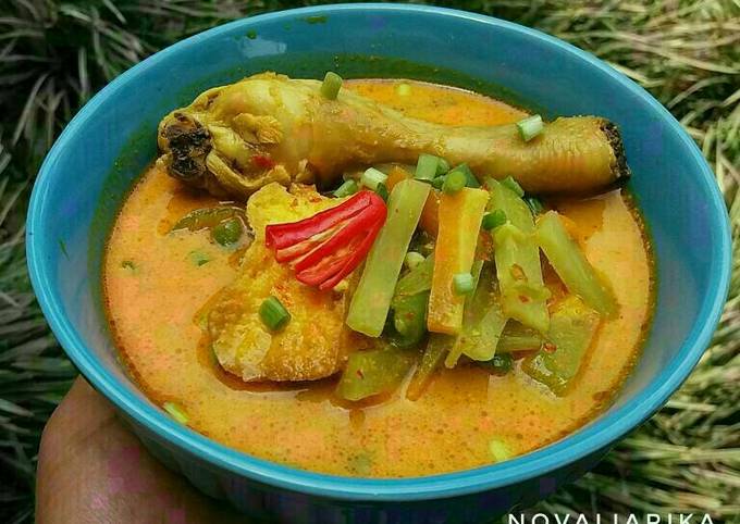 Resep Lontong Kari Ayam Sayur oleh Novalia Rika - Cookpad