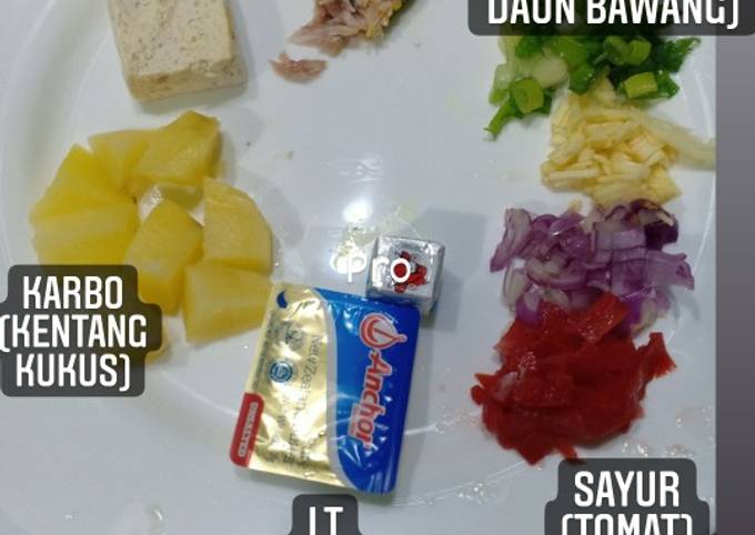 Menu mpasi 6bulan hari pertama (menu 4 bintang)