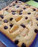 Budín de pera y chips 🖤 sin gluten