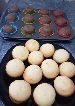 Una foto de Muffins con Manteca y Leche
