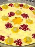 Vanilla Fruit Custard With Mango & Mango Jelly