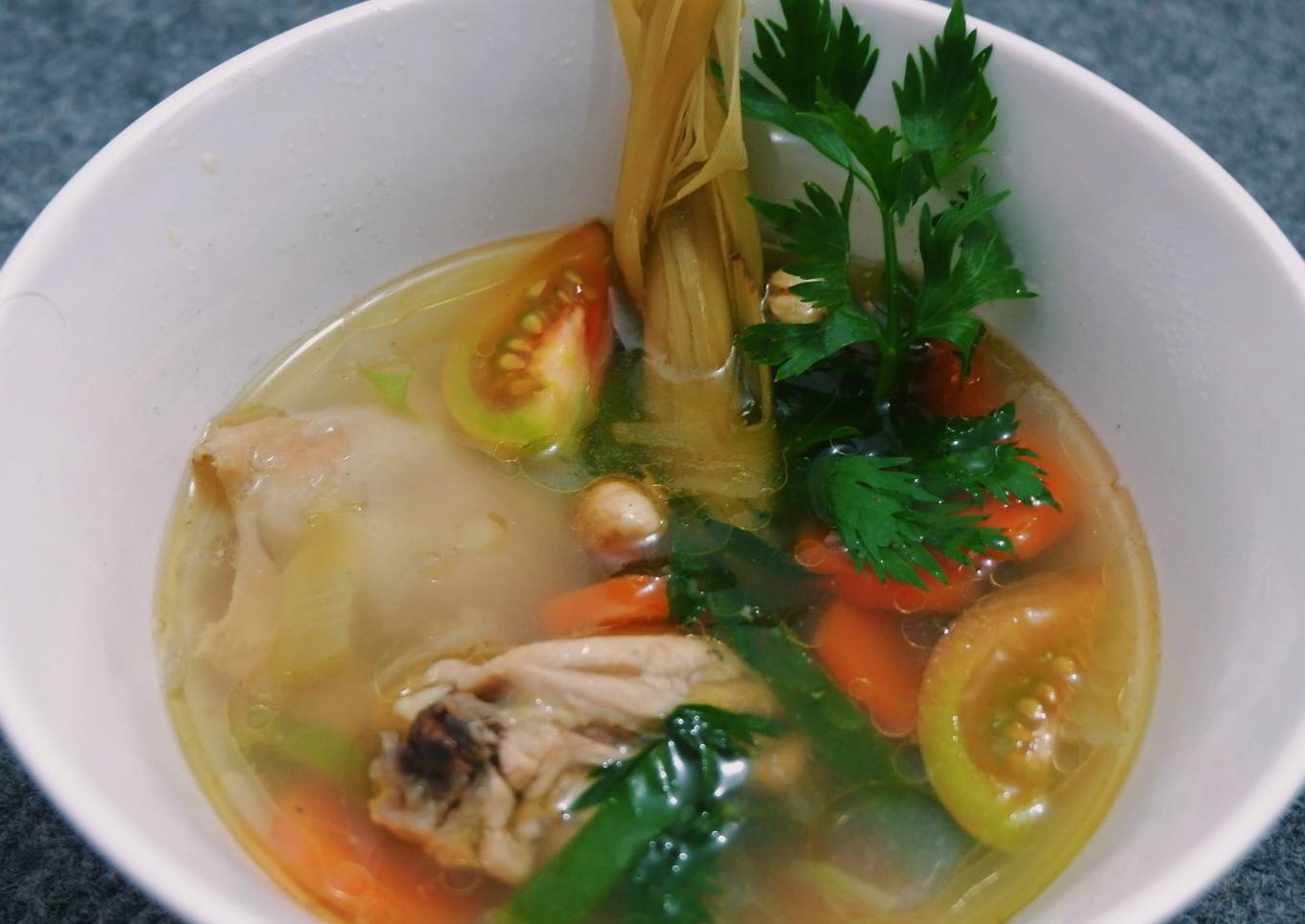 Sup ayam kuah segar