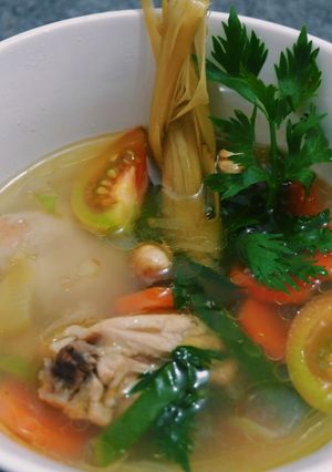 Foto resep Sup ayam kuah segar