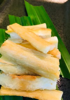 Hình của món Khoai mỳ (sắn) chiên giòn.