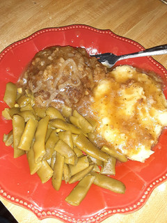 A picture of Hamburger steak.