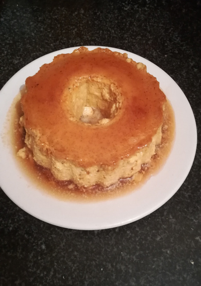 Una foto de Flan de coco apto para diabéticos en la olla gm g