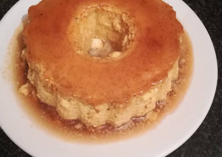 Flan de coco apto para diabéticos en la olla gm g