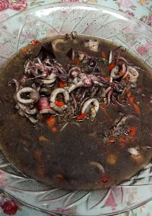 Foto resep Cumi hitam pedas