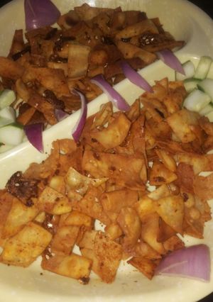 A picture of Samosa sheets chips😋.