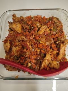 Una foto de Pollo estilo asiático - a mi manera
