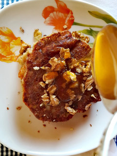 Φωτογραφία της συνταγής Pancakes με βρώμη και μέλι