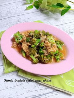 Foto resep Tumis brokoli telur saus tiram