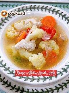 Gambar 👩🍳Bunga Kubis Masak Air