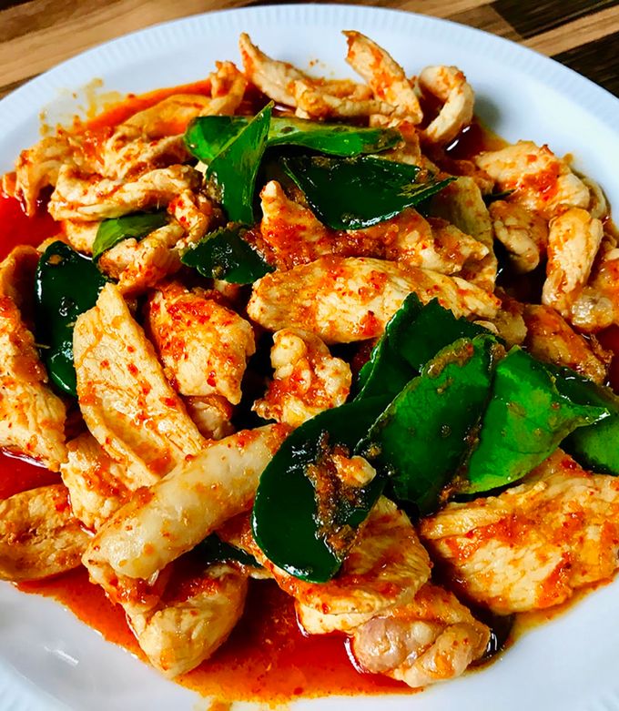 รูปของ ไก่ผัดพริกแกงเมนูกับข้าวทำง่าย