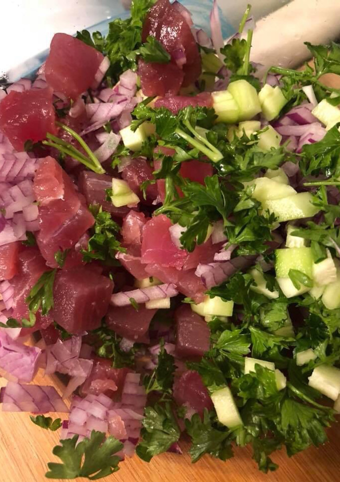 Una foto de Ceviche de atún fresco tipo Melisa