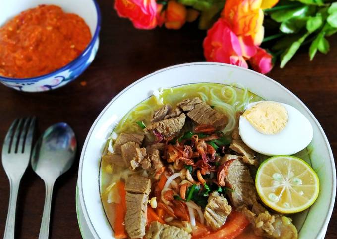 Langkah Mudah Memasak Soto Daging Sapi Yang Lezat