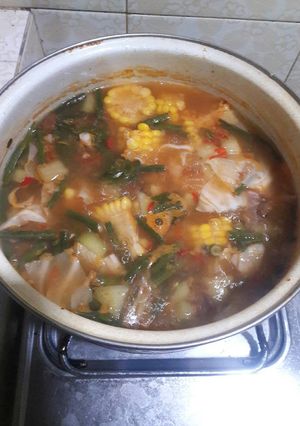 Foto resep Sayur asem pedas sederhana